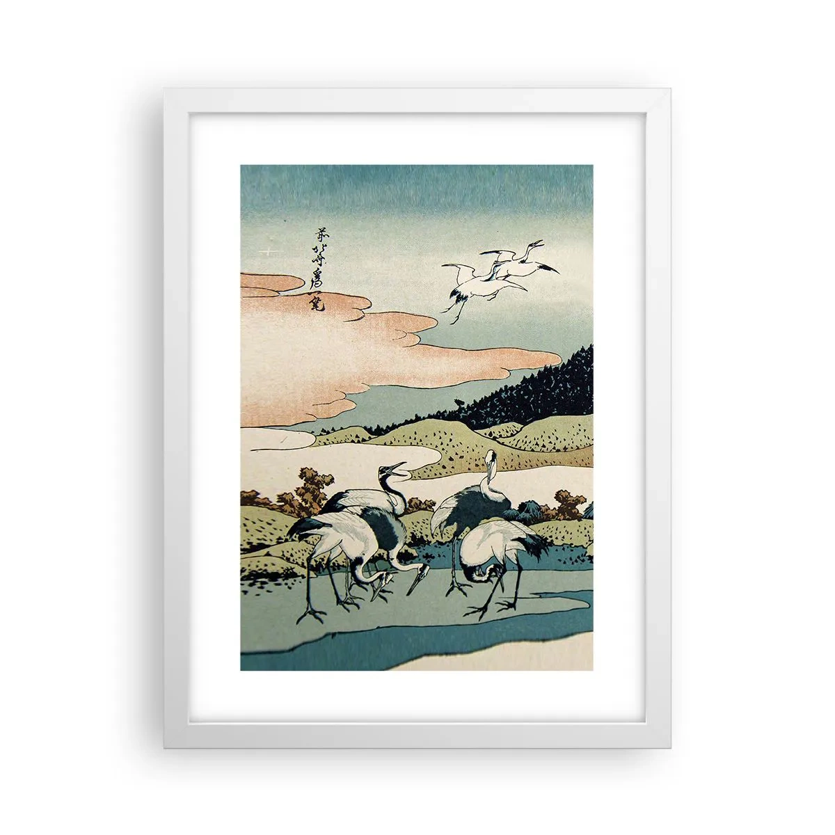 Plakat w białej ramie - W japońskim duchu - 30x40 cm