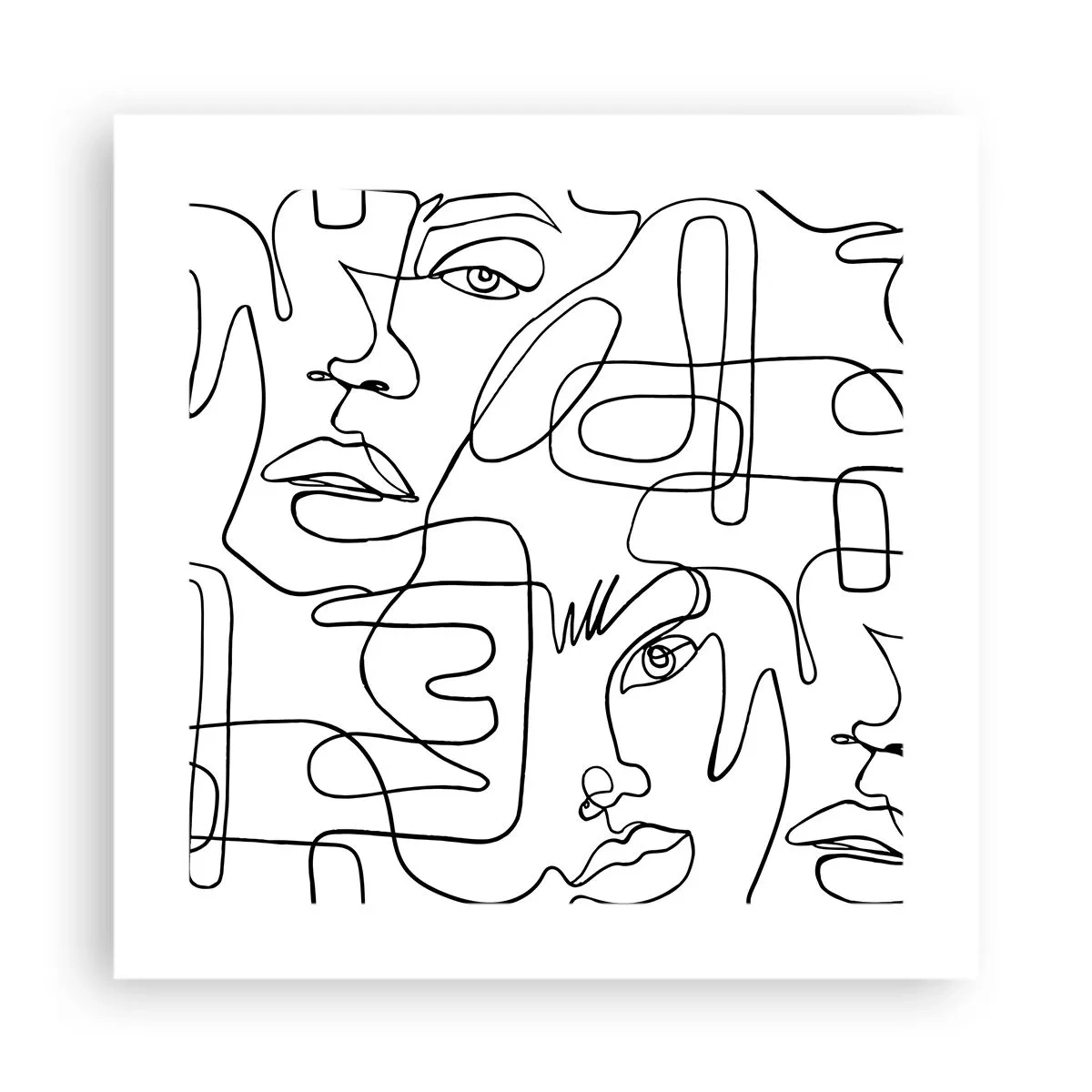 Plakat - W splątanych emocjach - 40x40 cm