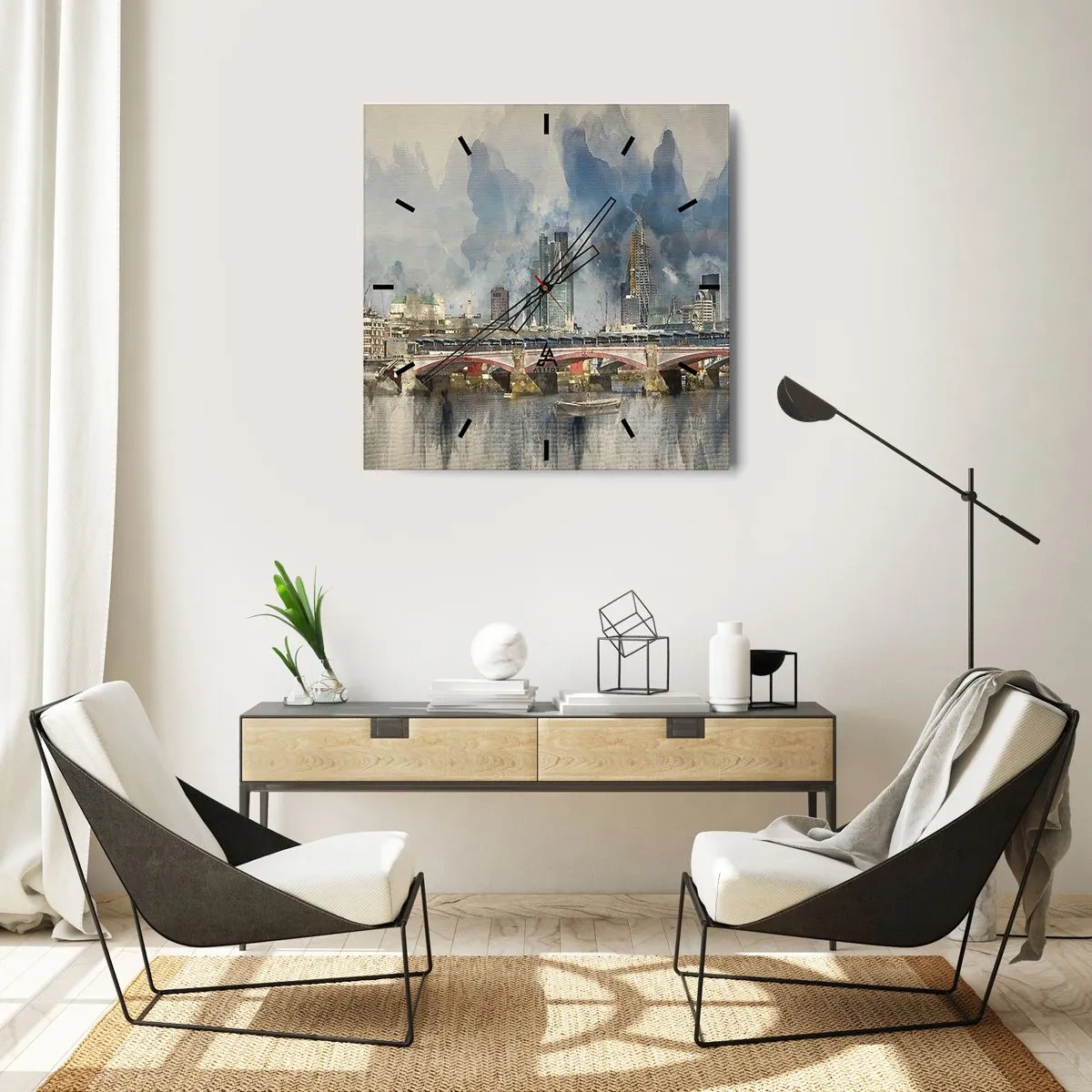 Zegar ścienny - Londyn w całej okazałości - 40x40 cm