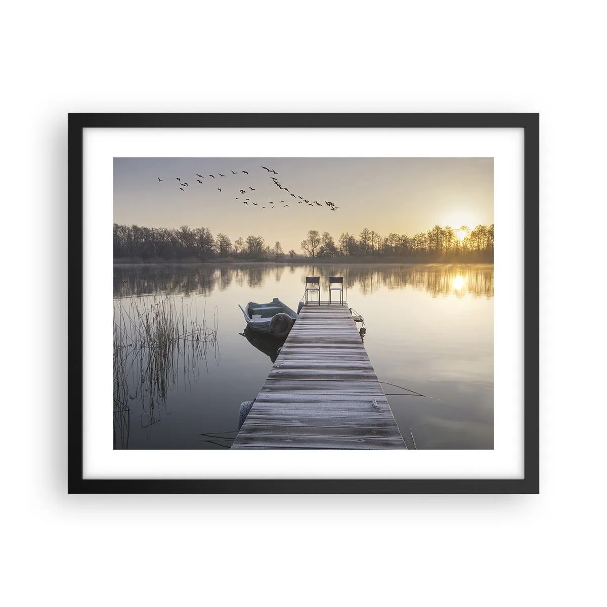 Plakat w czarnej ramie - Wrócę za jakiś czas - 50x40 cm