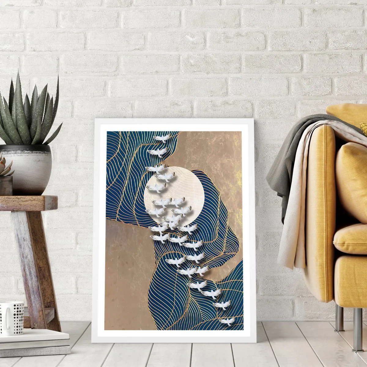 Plakat w białej ramie - Wolność, wędrówka, wspólnota - 30x40 cm