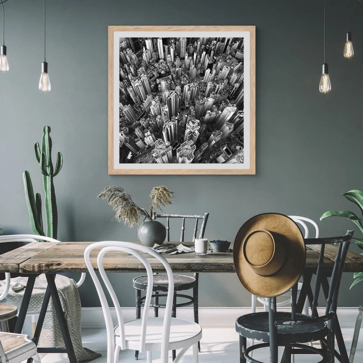 Plakat w ramie jasny dąb - Wciąż wyżej i wyżej - 60x60 cm