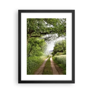 Plakat w czarnej ramie - Et in Arcadia ego - 30x40 cm