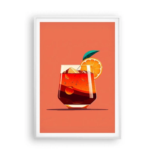Plakat w białej ramie - Letnie orzeźwienie - 70x100 cm