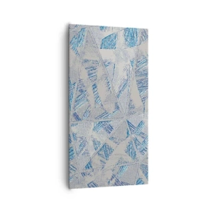 Obraz na płótnie - W szaroniebieskim labiryncie - 65x120 cm