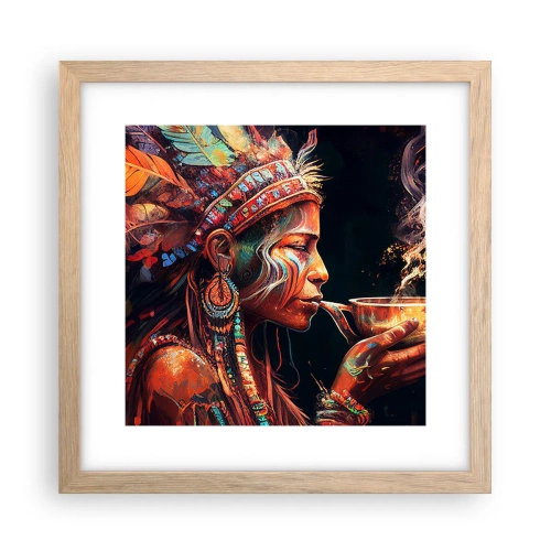 Plakat w ramie jasny dąb - Magiczny rytuał - 30x30 cm