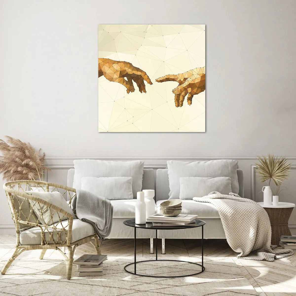 Obraz na szkle - Boska geometria - 30x30 cm