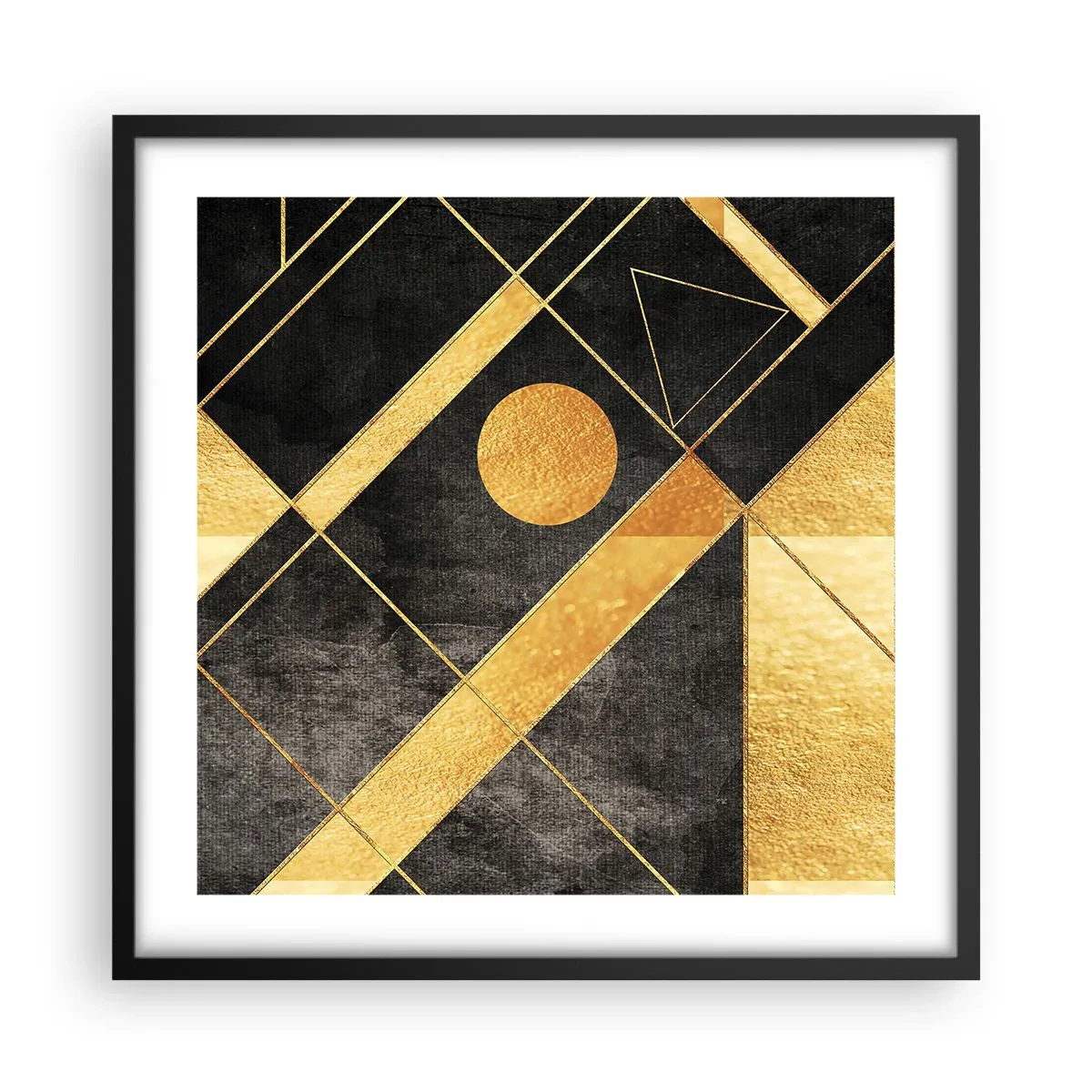 Plakat w czarnej ramie - Słońce pustyni - 50x50 cm