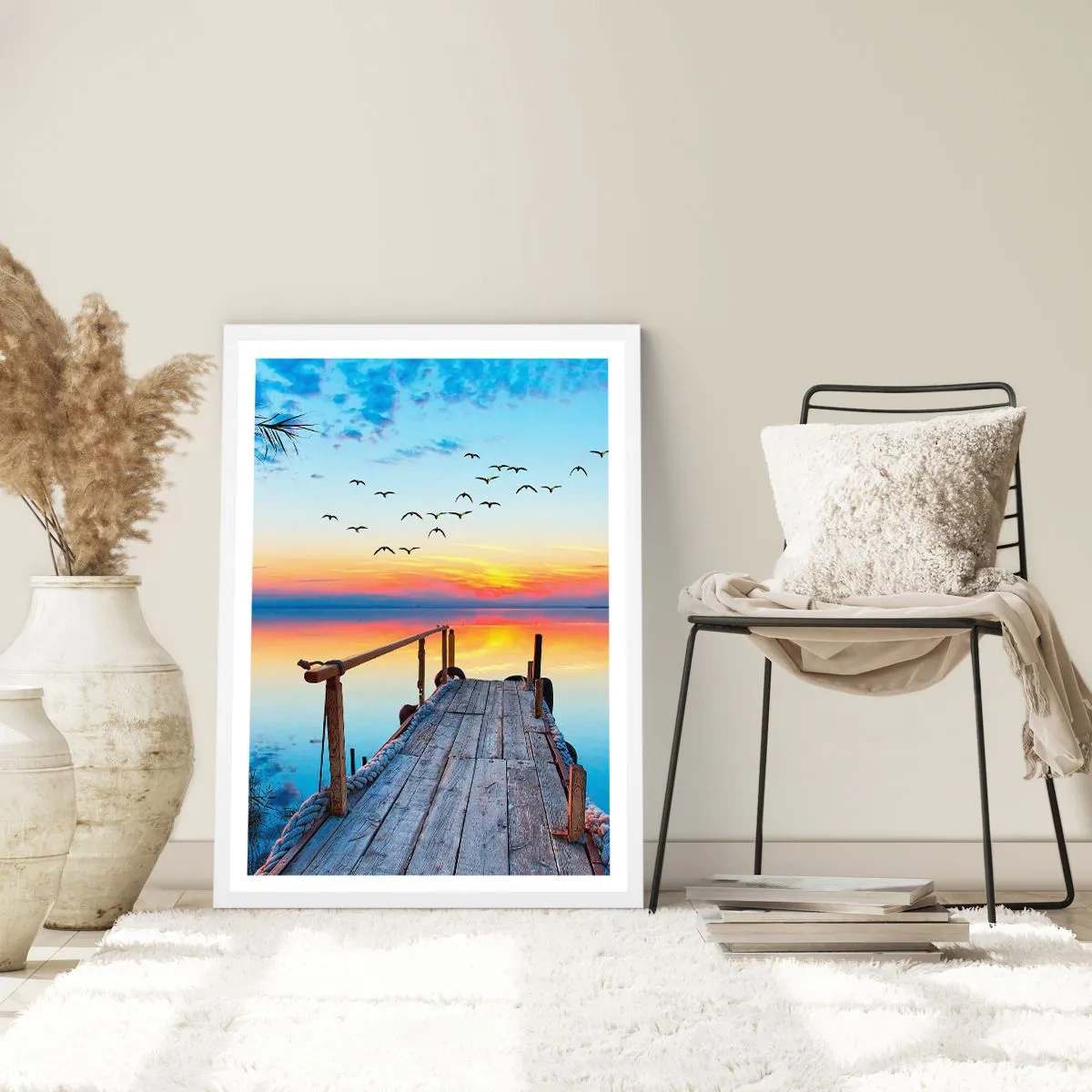 Plakat w białej ramie - Pora wracać… - 40x50 cm