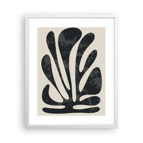 Plakat w białej ramie - Abstrakcja wielopalczasta - 40x50 cm