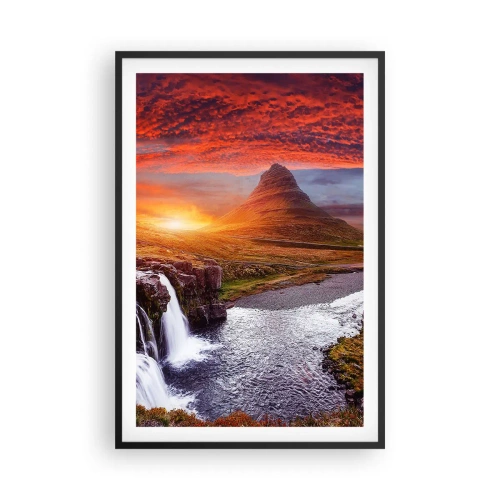 Plakat w czarnej ramie - Widok Śródziemia - 61x91 cm