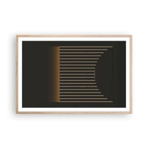 Plakat w ramie jasny dąb - Zbadać ciemność - 91x61 cm