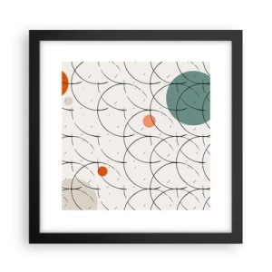Plakat w czarnej ramie - W pop-artowym duchu - 30x30 cm