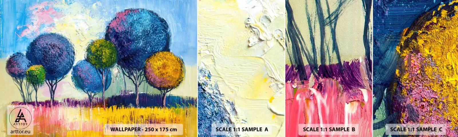 Fototapeta Próbka Samoprzylepna Deluxe Sticker - Kula - kształt ideału - Abstrakcja, Krajobraz, Grafika - 100x30 cm