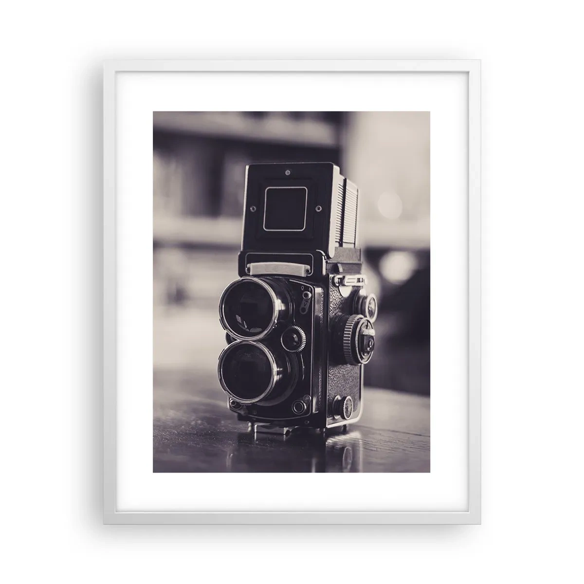 Plakat w białej ramie - Magia starej fotografii - 40x50 cm