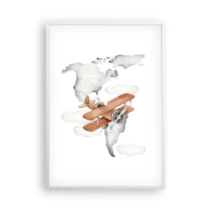 Plakat w białej ramie - W pionierskim duchu - 70x100 cm