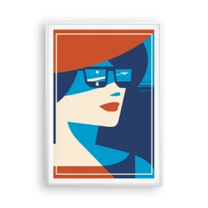 Plakat w białej ramie - Wakacyjna podróż - 70x100 cm