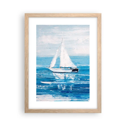 Plakat w ramie jasny dąb - Z przyjacielem u boku - 30x40 cm