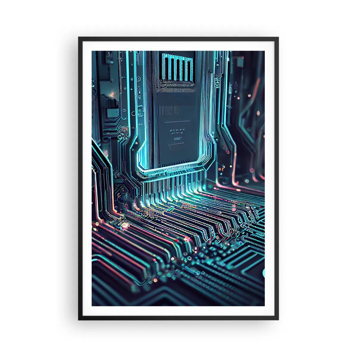 Plakat w czarnej ramie - Tak sobie myślę… - 70x100 cm