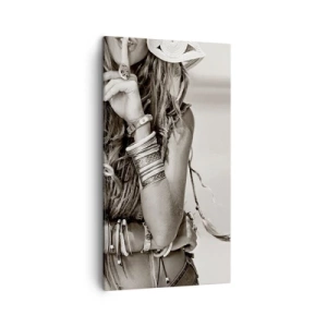 Obraz na płótnie - Jak to dziewczyna - 45x80 cm