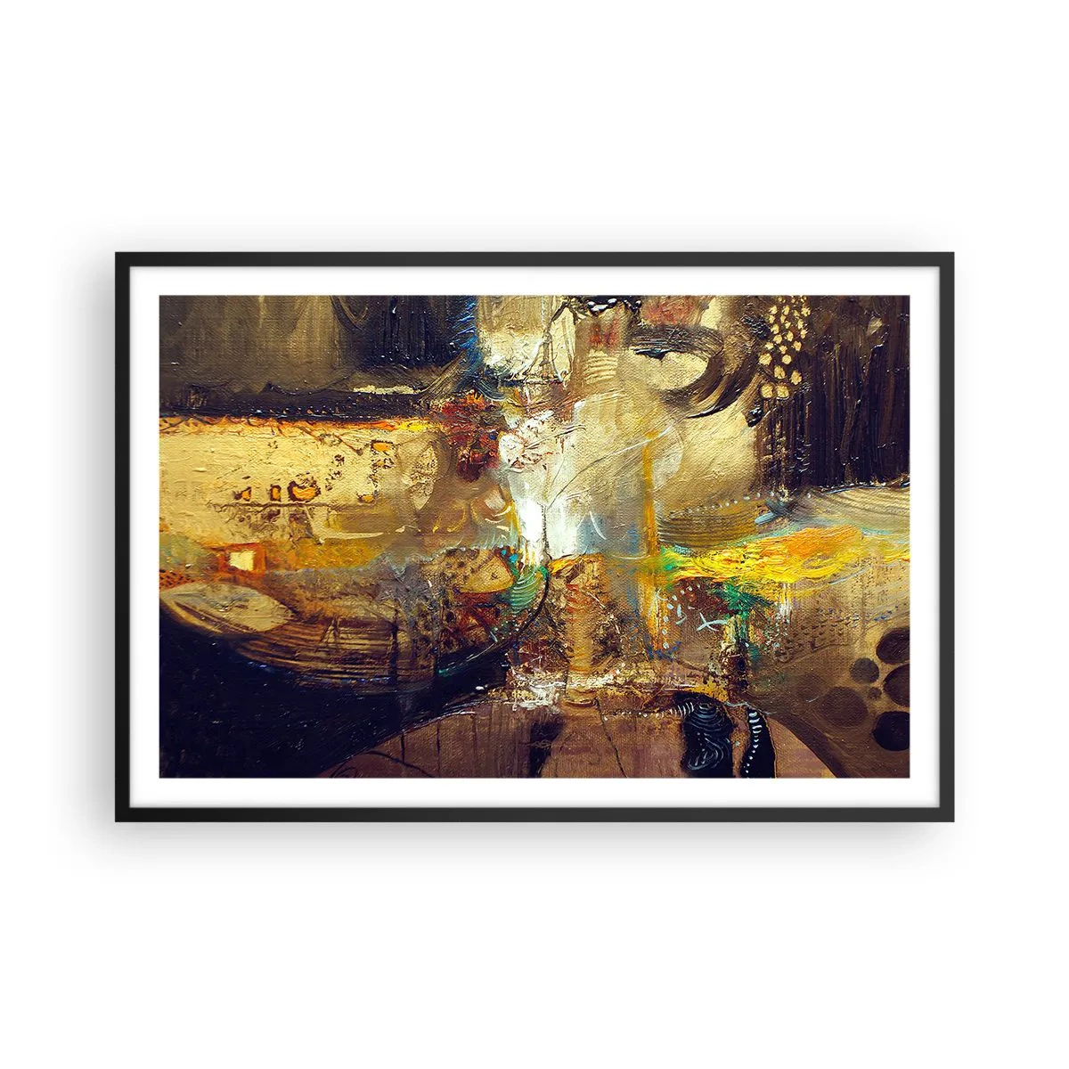 Plakat w czarnej ramie - Zimno, cieplej, gorąco - 91x61 cm