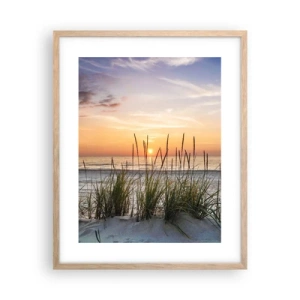 Plakat w ramie jasny dąb - Popatrz, pomyśl, poczuj - 40x50 cm