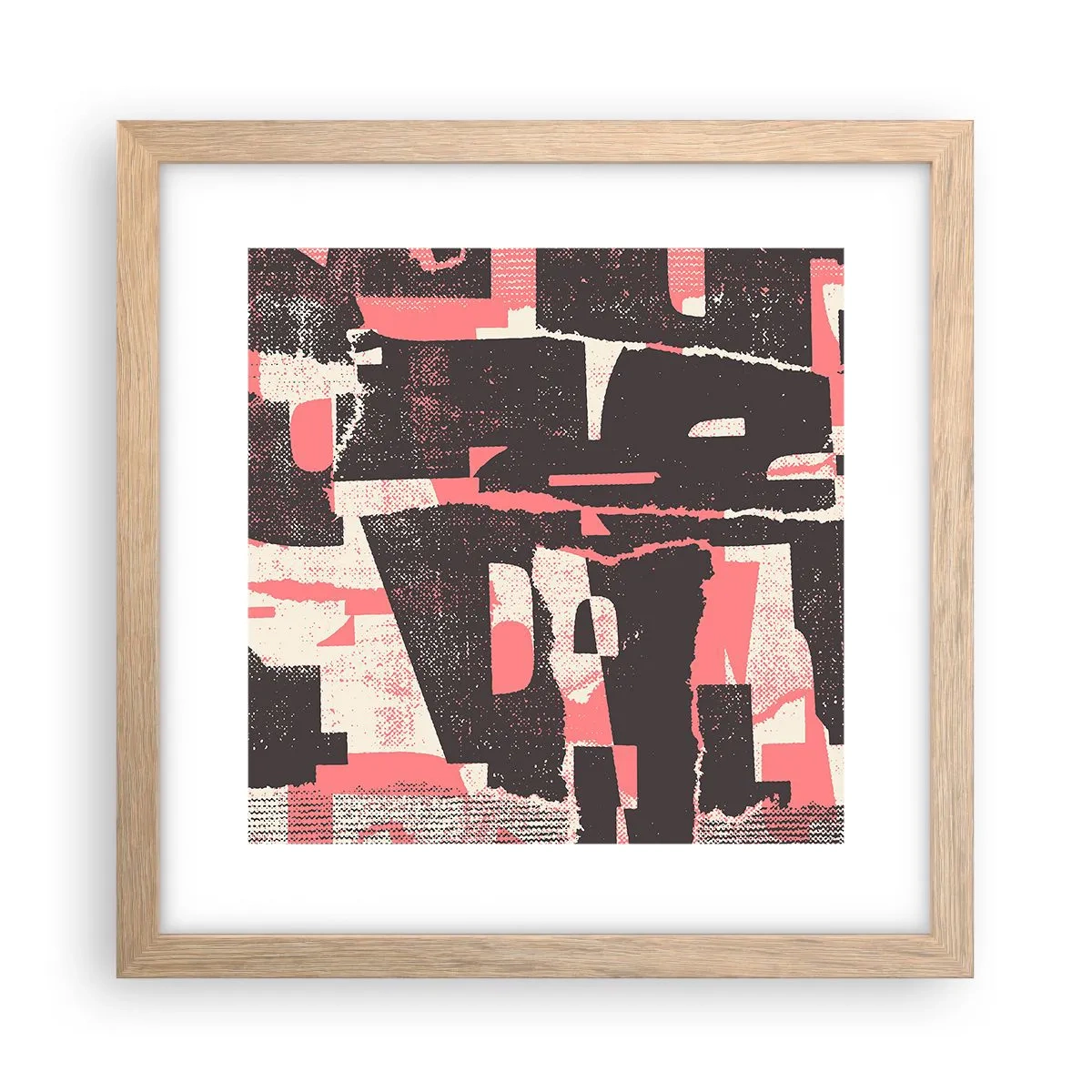 Plakat w ramie jasny dąb - Cały ten zgiełk - 30x30 cm