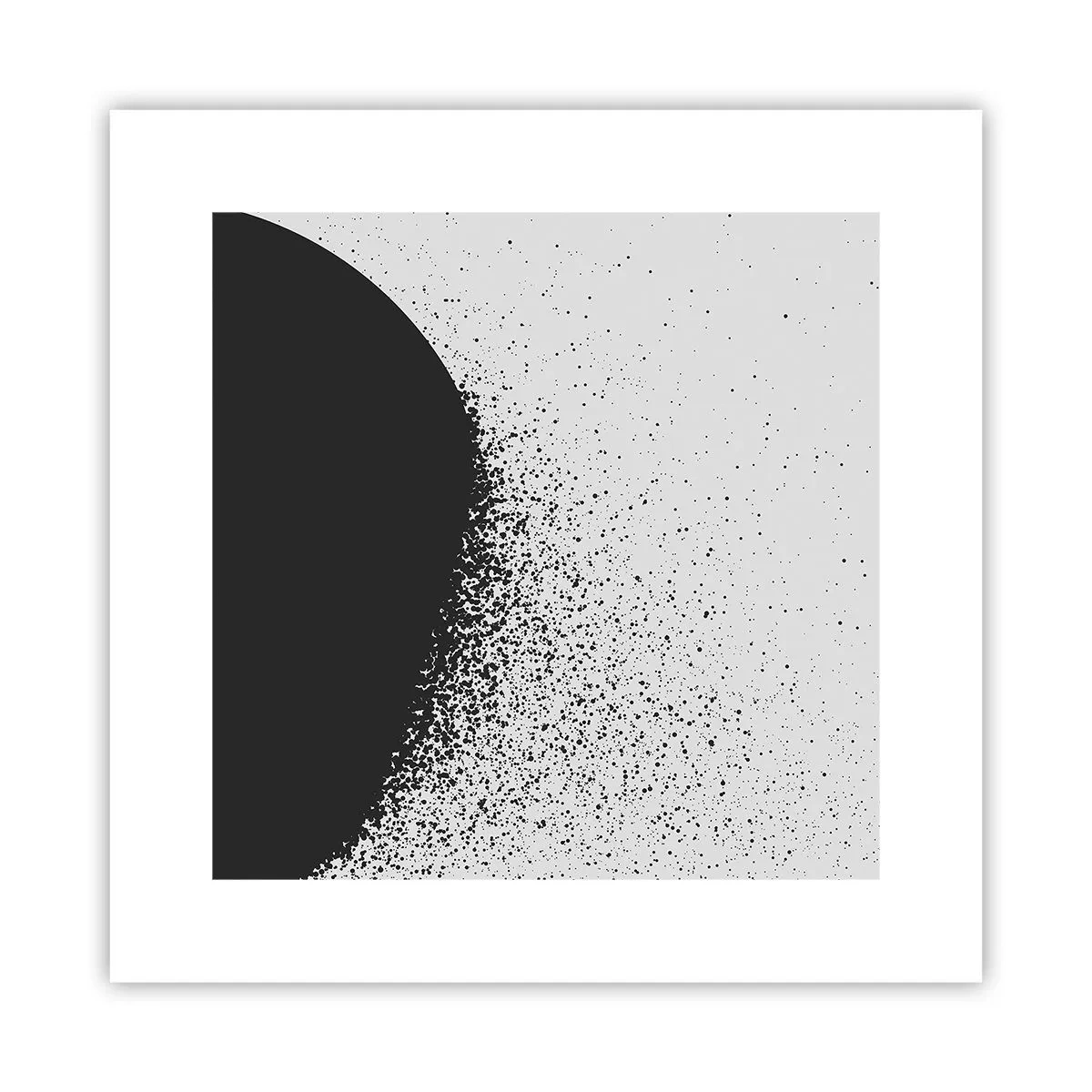 Plakat - Ruch cząsteczek - 30x30 cm