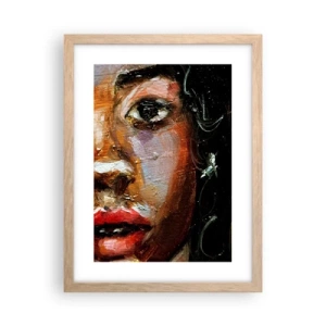 Plakat w ramie jasny dąb - Czerń i blask - 30x40 cm