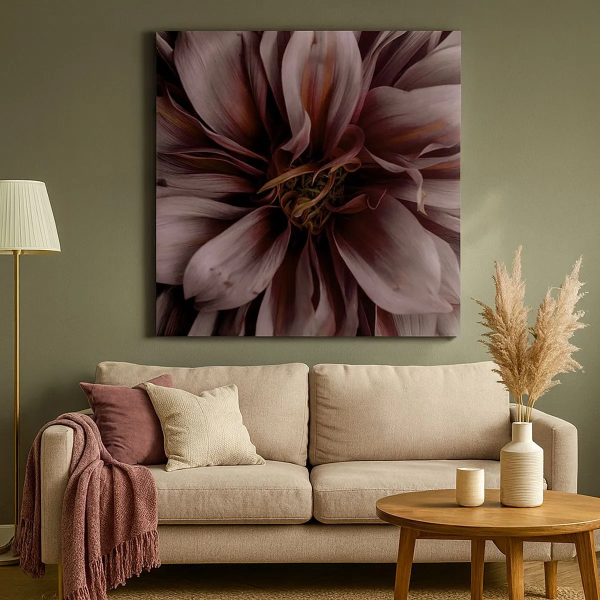 Obraz na płótnie - Kwietne serce - 30x30 cm