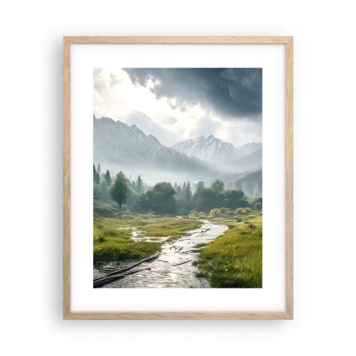 Plakat w ramie jasny dąb - Tam i z powrotem - 40x50 cm