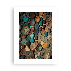 Plakat - Arabskie ornamenty – wariacja - 30x40 cm