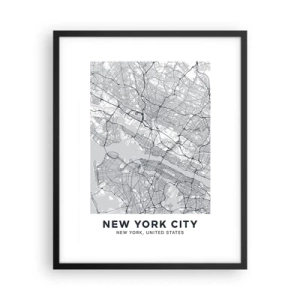 Plakat w czarnej ramie - Anatomia metropolii - 40x50 cm