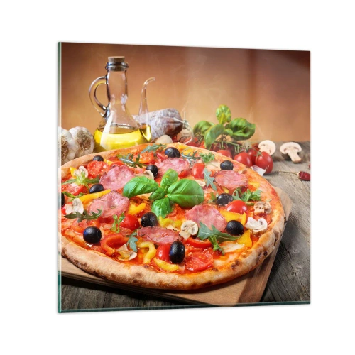 Obraz na szkle - Z prawdziwie włoskim smakiem - 30x30 cm