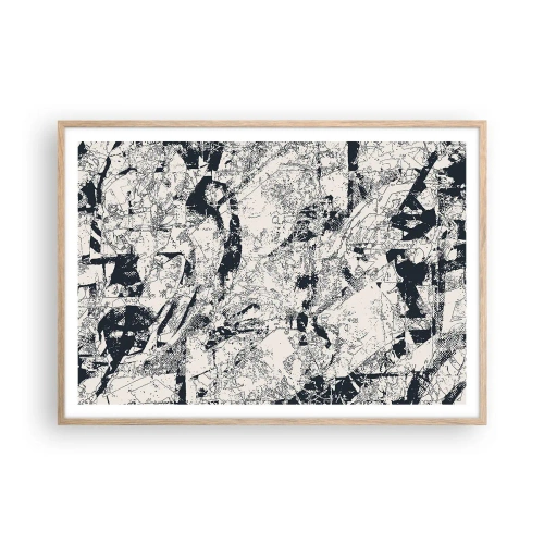 Plakat w ramie jasny dąb - Przenikanie przeciwieństw - 100x70 cm