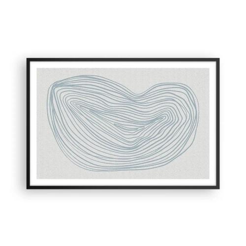 Plakat w czarnej ramie - Uśmiech kropli - 91x61 cm