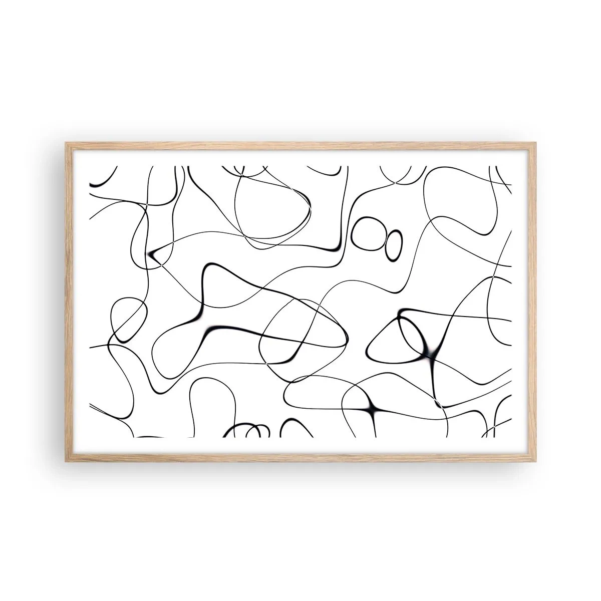 Plakat w ramie jasny dąb - Ścieżki życia, koleje losu - 91x61 cm