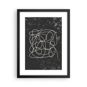 Plakat w czarnej ramie - Błądzenie myśli - 30x40 cm