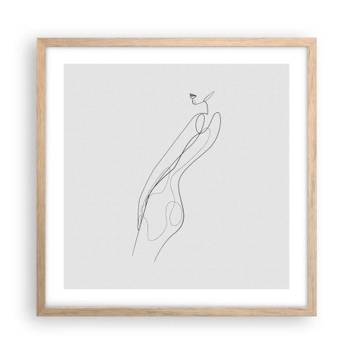 Plakat w ramie jasny dąb - Zaledwie obietnica - 50x50 cm