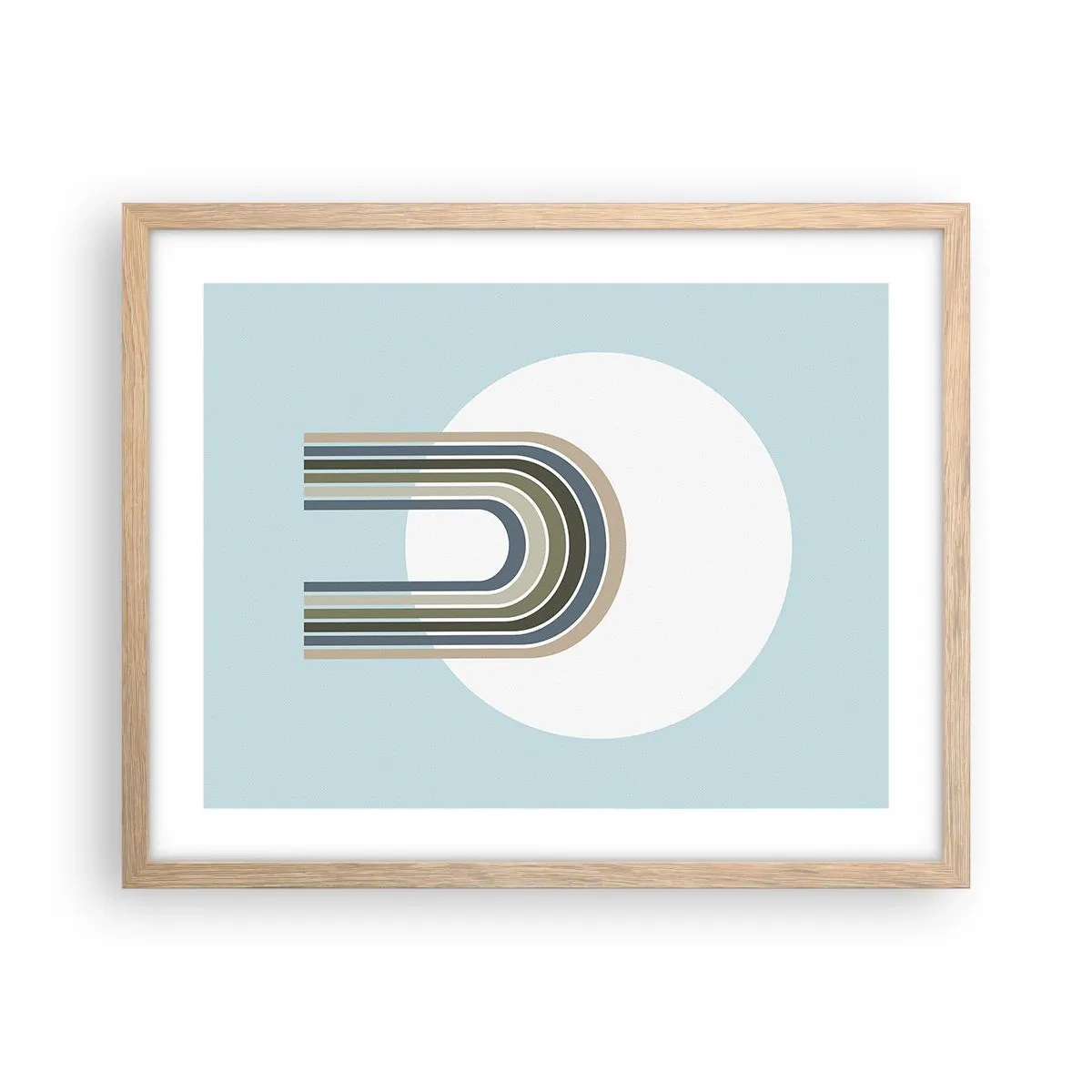 Plakat w ramie jasny dąb - Nieodparte przyciąganie - 50x40 cm