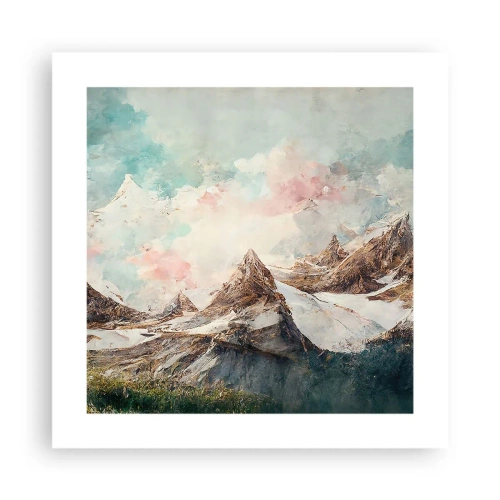 Plakat - Skalne ostrza - 40x40 cm