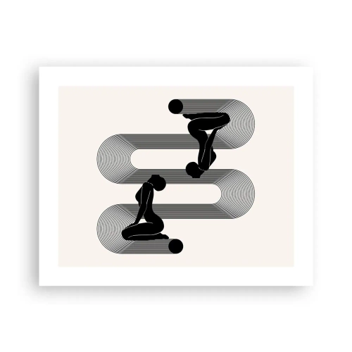 Plakat - Zmysłowa symetria - 50x40 cm