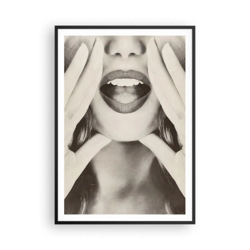 Plakat w czarnej ramie - Już idę! - 70x100 cm