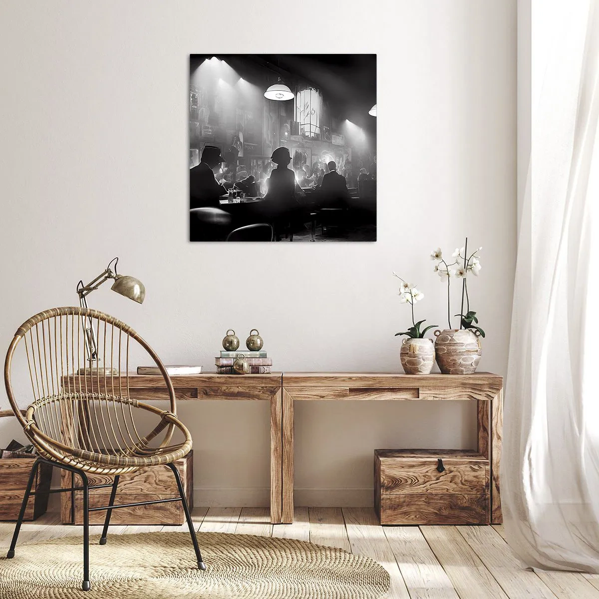 Obraz na płótnie - W jazzowym klimacie - 40x40 cm