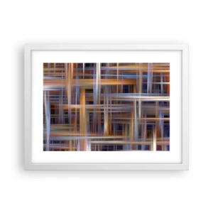 Plakat w białej ramie - Utkane ze światła - 40x30 cm