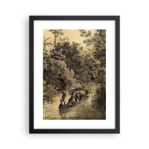 Plakat w czarnej ramie - Wyprawa do źródła - 30x40 cm