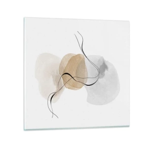 Obraz na szkle - Powietrzne paciorki - 60x60 cm