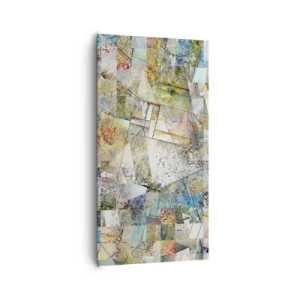 Obraz na płótnie - Geometryczne przetasowanie - 65x120 cm