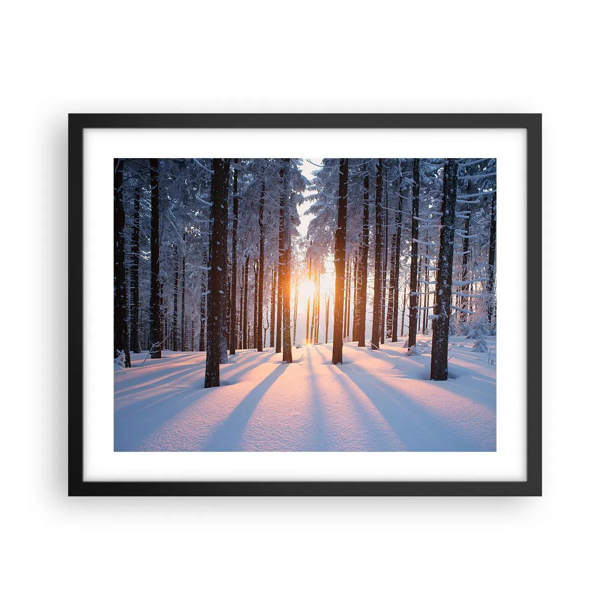 Plakat w czarnej ramie - Wyraźnie czarno na białym - 50x40 cm