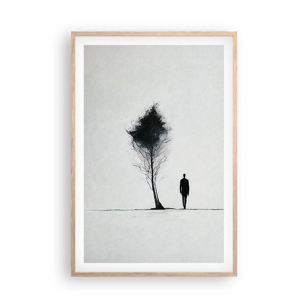 Plakat w ramie jasny dąb - Wszyscy wędrujemy - 61x91 cm